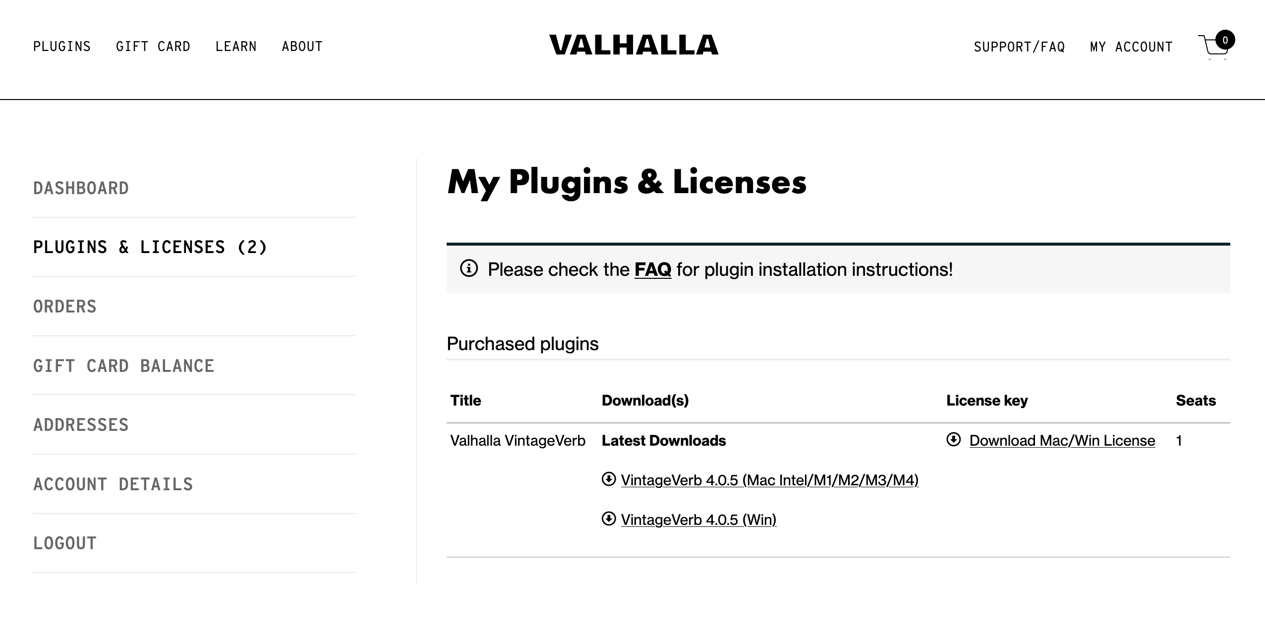 valhalla VintageVerb